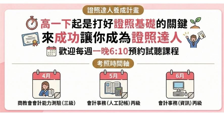 來成功讓你成為證照達人