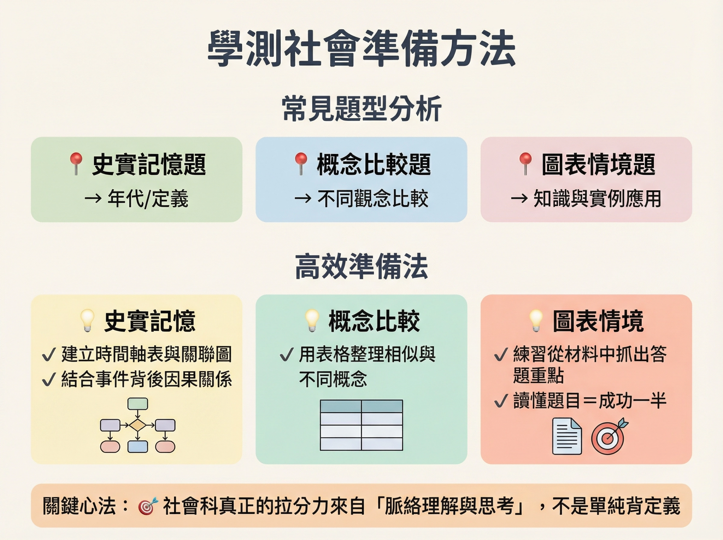 學測社會準備方法