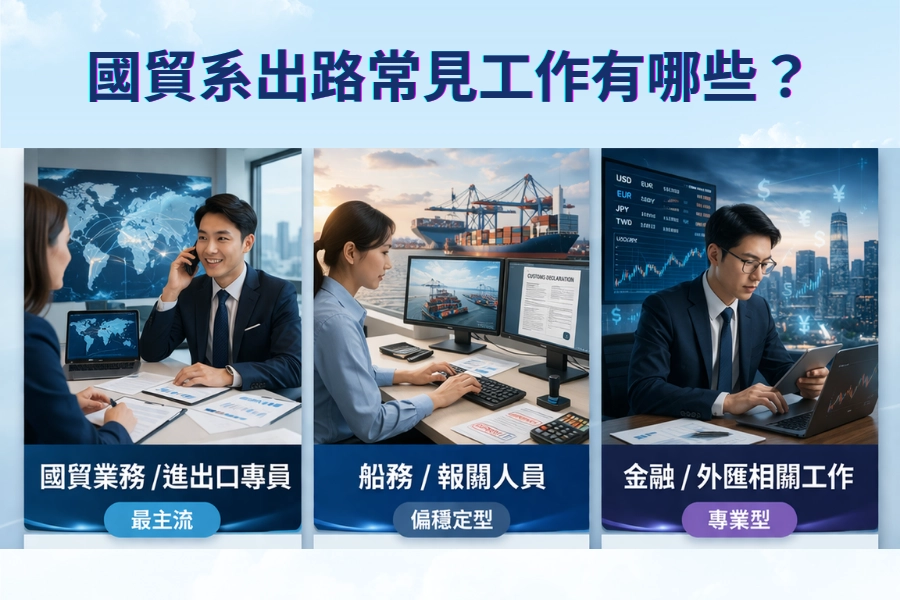 國貿系出路常見工作有哪些？