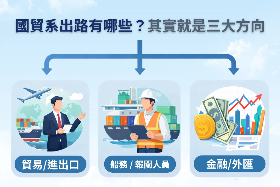 國貿系出路有哪些？其實就三大方向