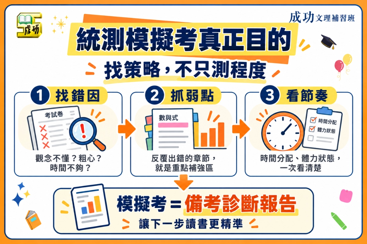 統測模擬考的真正目的:找策略,不只測程度